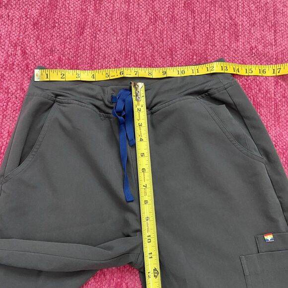 Figs Zamora High Waist Jogger Scrub Pants Limited Edition Pride Gray Size Small - Picture 8 of 10